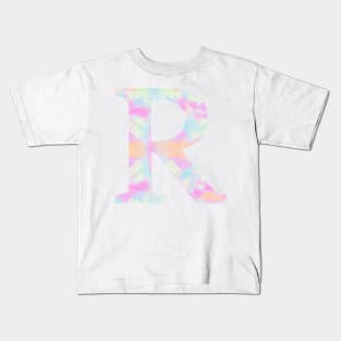 The Letter R Rainbow Design Kids T-Shirt